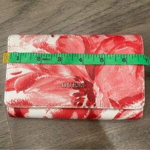 GUESS Red Floral Women's Wallet